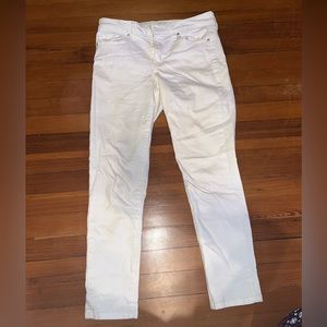 White spandex jeans